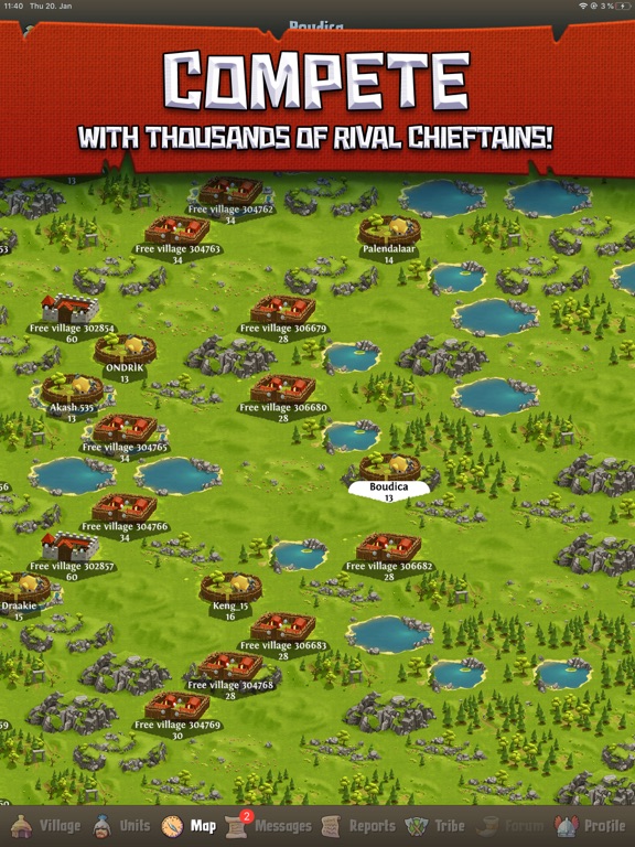 Celtic Tribes - Strategy MMO iPad app afbeelding 3