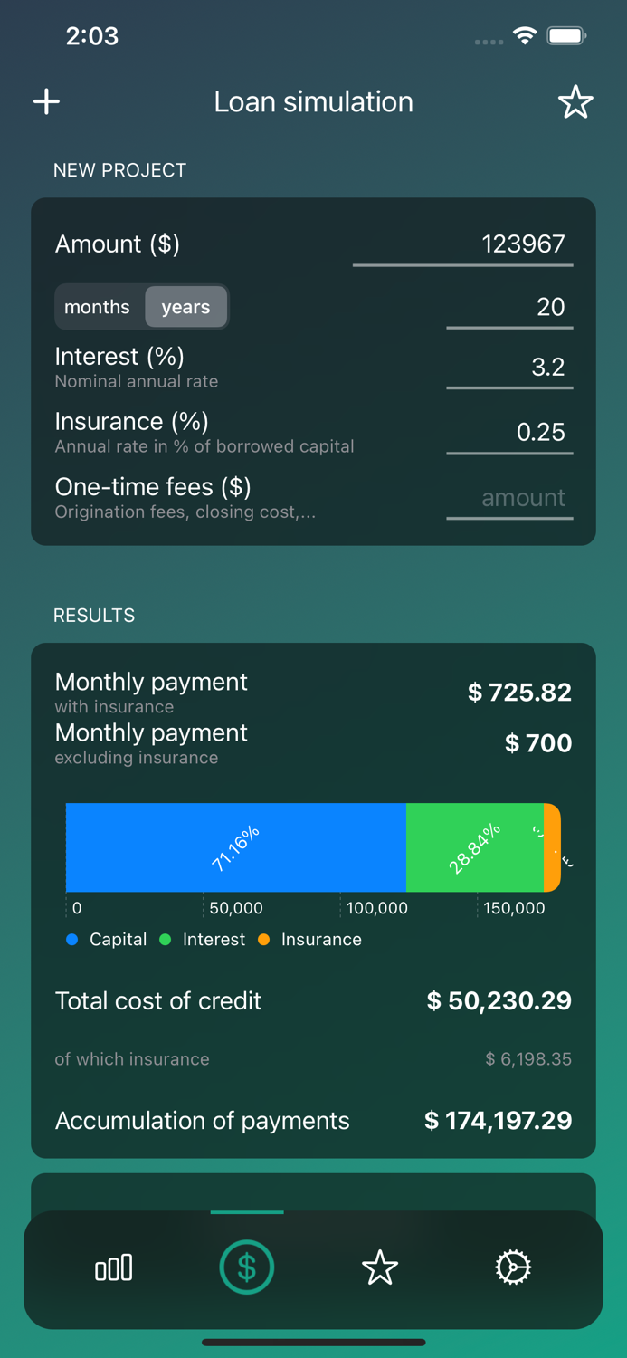Loan payment calculator
