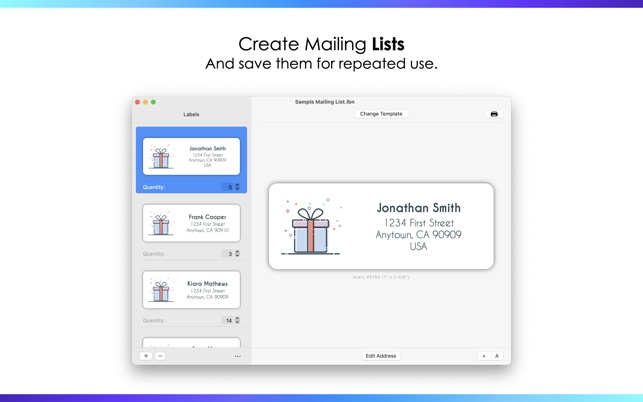 Address Labels by Nobody on the Mac App Store