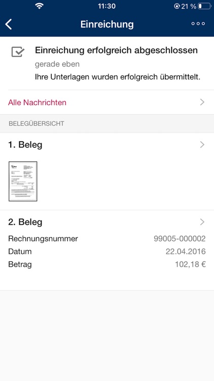 Die Continentale RechnungsApp screenshot-3