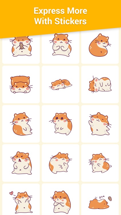 Happy Hamster Stickers