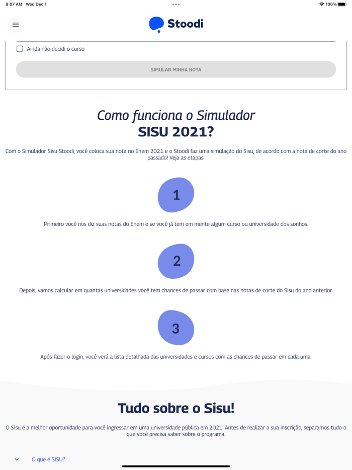 Simulador Sisu Stoodi