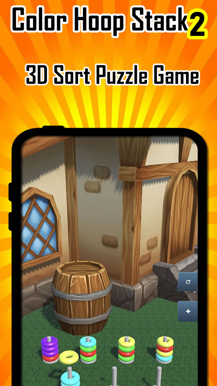 Color Hoop Stack 2 - 3D Puzzle