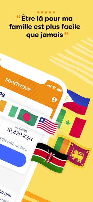 sendwave envoyez de l argent dans l app store