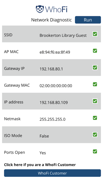 WhoFi Diagnostic Tool screenshot 3