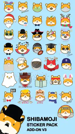 Game screenshot Shibamoji Shiba Sticker Add-On mod apk