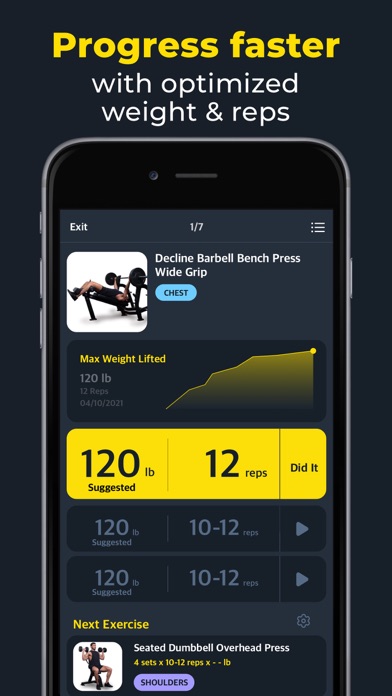 Workout: Gym Workout Planner Hack screenshot 3 - app app interface