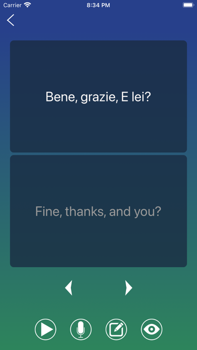 Italian Phrase Book Learn screenshot 3