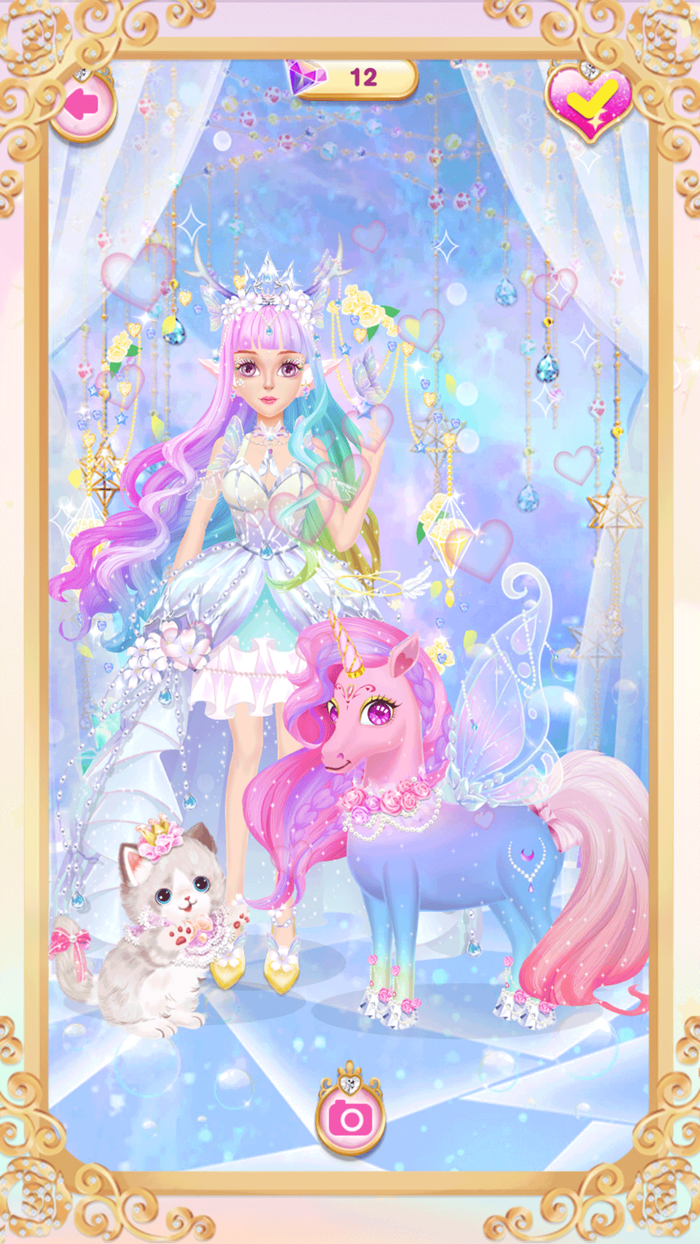 Princess unicorn dress up game