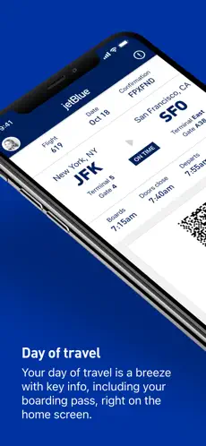 Screenshot 1 JetBlue - Book & manage trips iphone