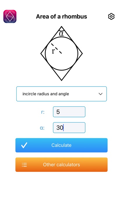 Area of a rhombus screenshot-6