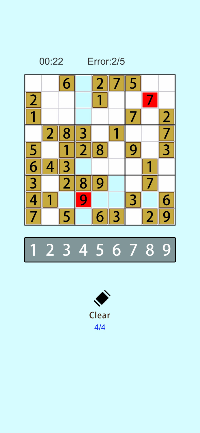 Classic Sudoku Puzzle Brain