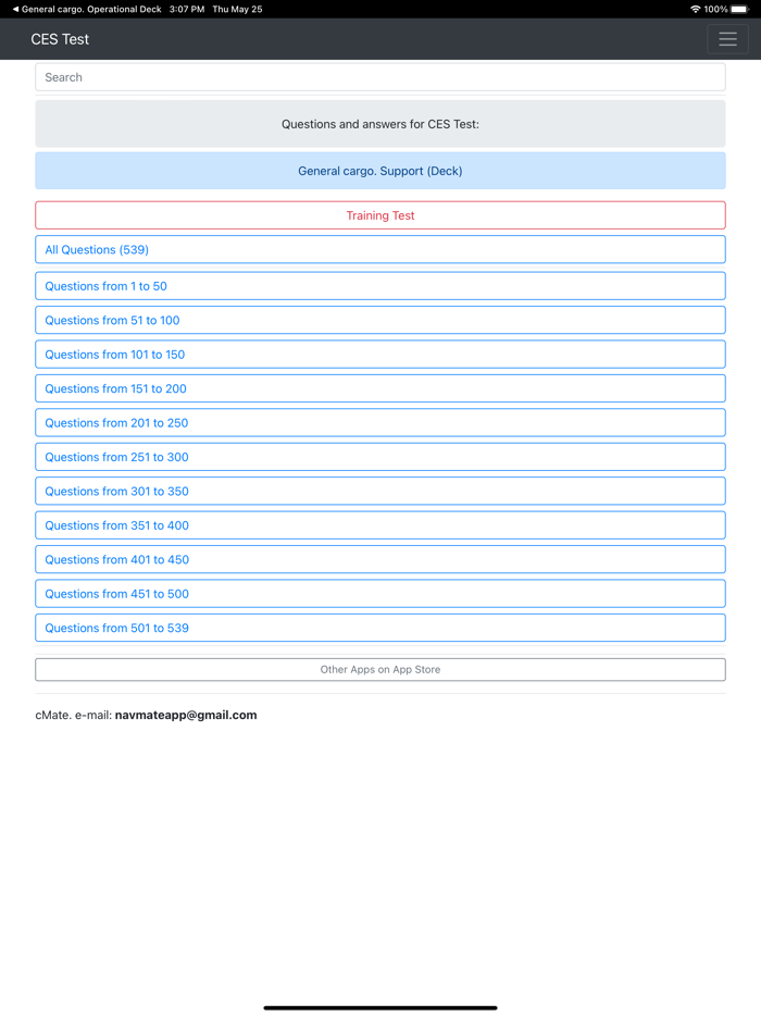 General cargo Support Deck CES