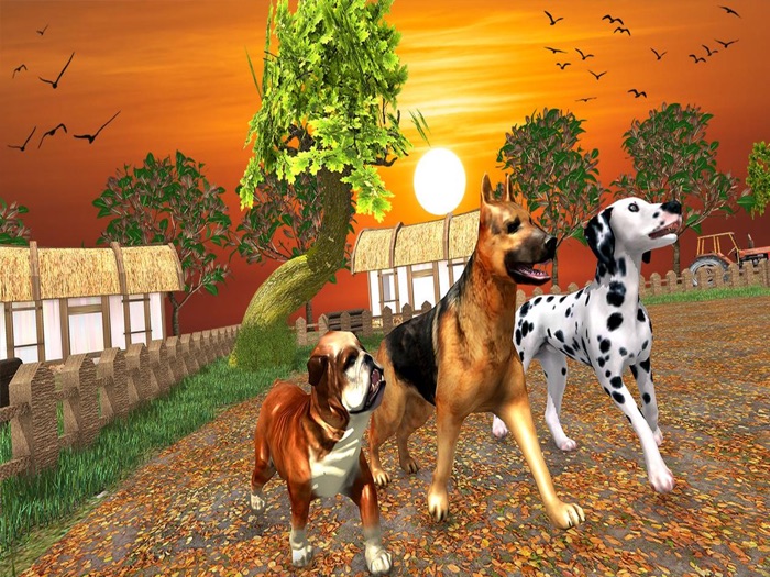 Wild Angry Dog Fighting Sim 3D
