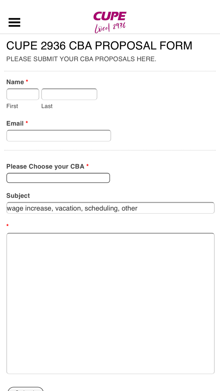 CUPE Local 2936