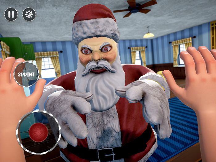 Ice Scream Scary Santa Game