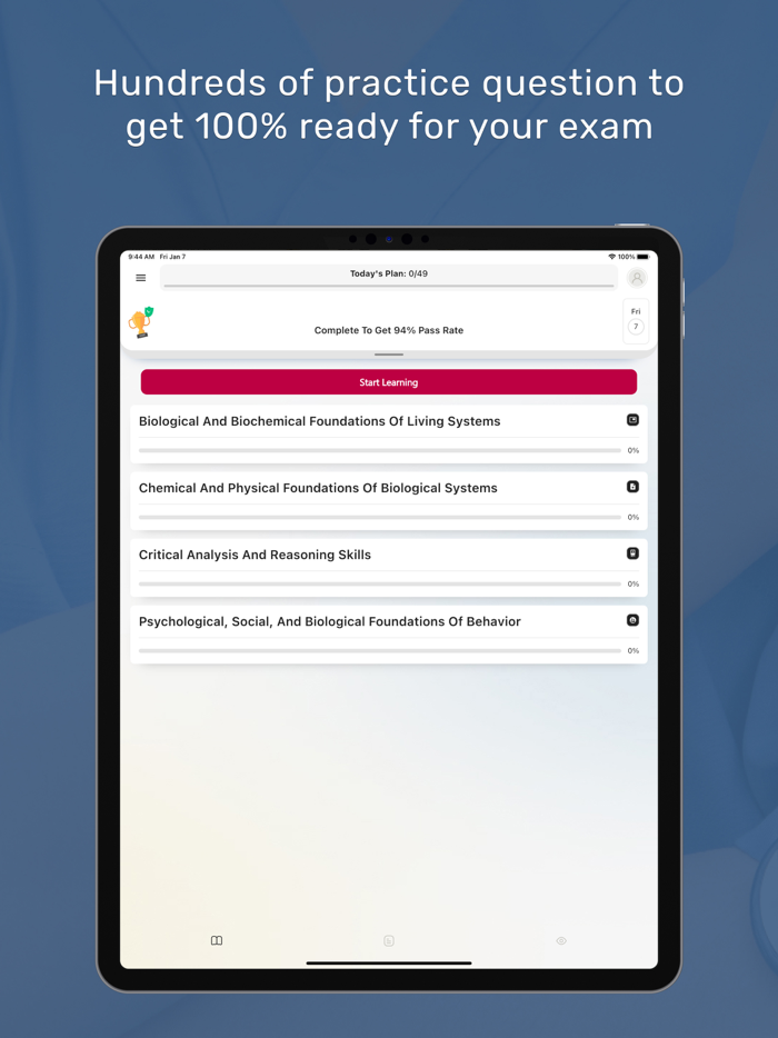 MCAT Practice Test 2022