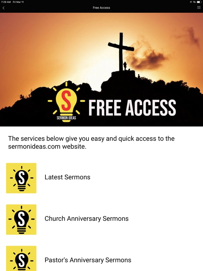 Sermon Ideas App Subscription