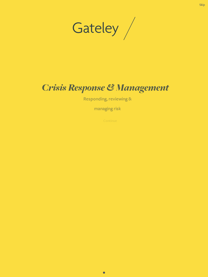 Crisis Response and Management