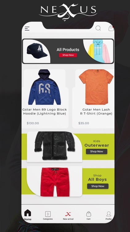 Nexusclothing.com screenshot-3