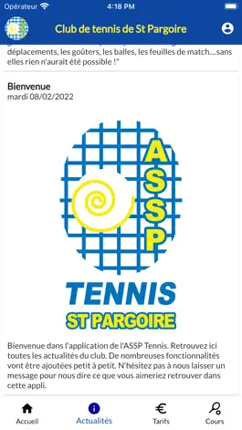 Game screenshot ASSP Tennis App apk
