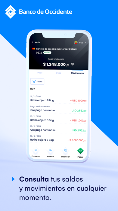 Banco de Occidente Móvil screenshot 3