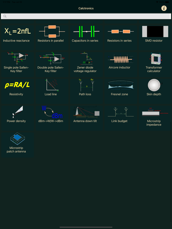Calctronics: Electronics tools screenshot 2