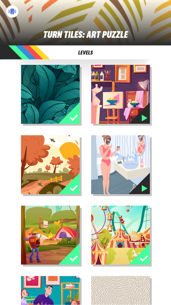 Turn Tiles Art Puzzle