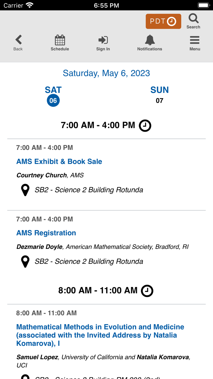 AMS Spring Western 2023