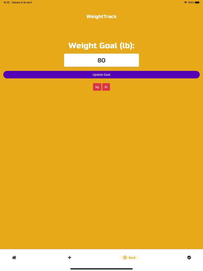 Weight Track App