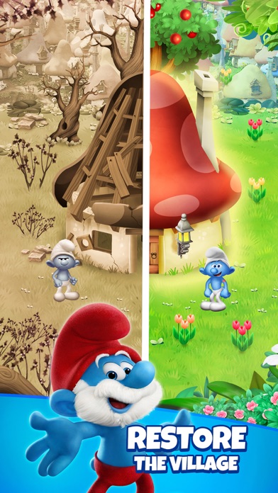 Smurfs Bubble Shooter Game screenshot 4