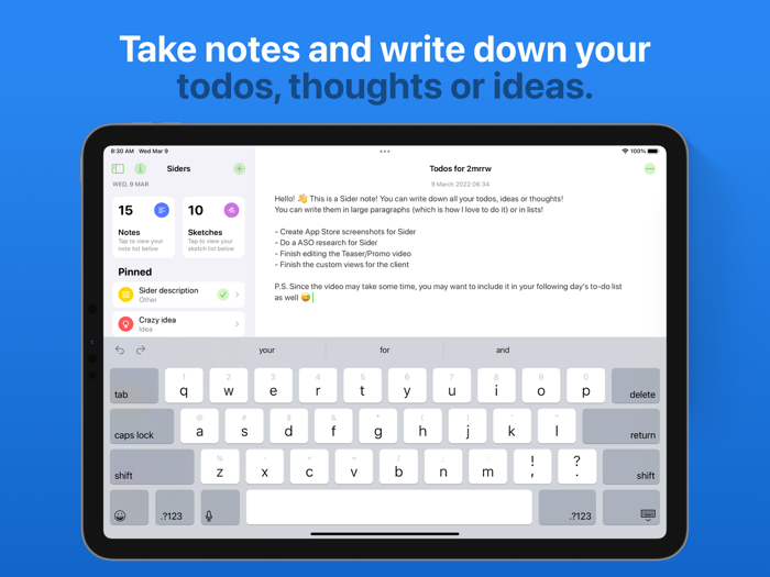 Sider - Todos for Tomorrow