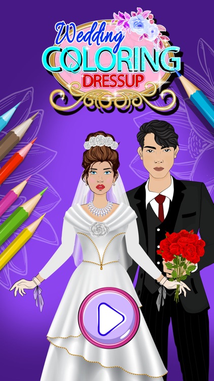 Wedding Girl Coloring Dress up screenshot-4