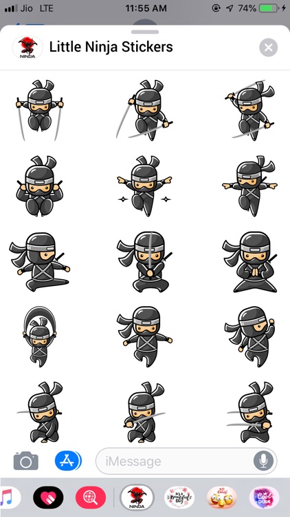 Little Ninja Stickers