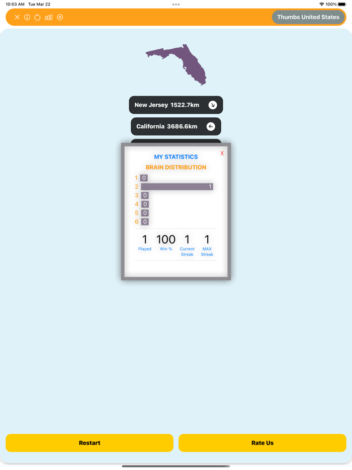 Worldle for guess States map