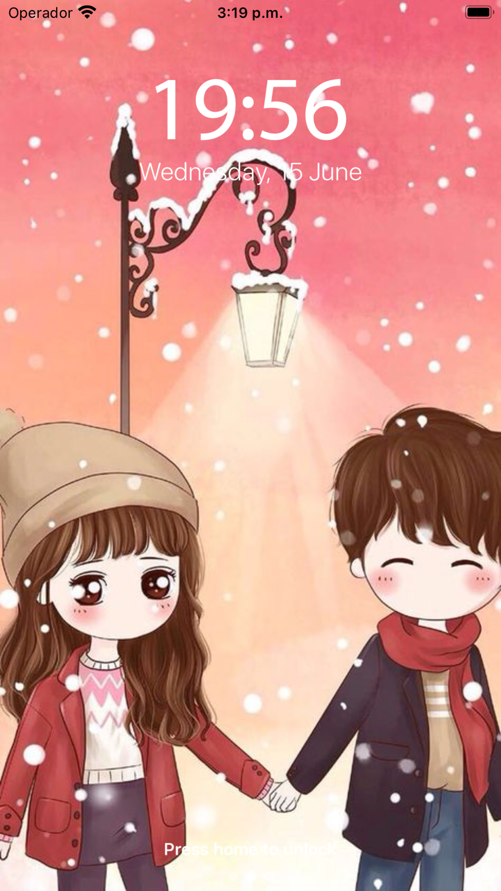 Cute Anime Couple Wallpaper Free Download App for iPhone 