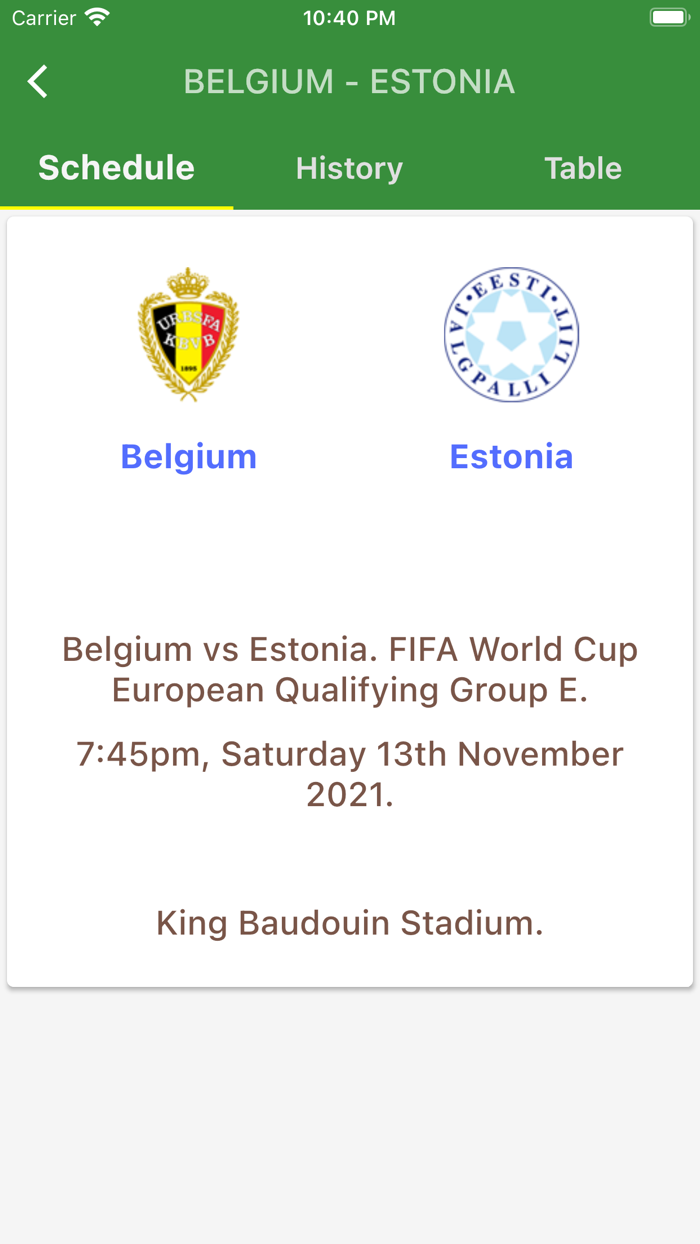 Football Fixtures - Schedules