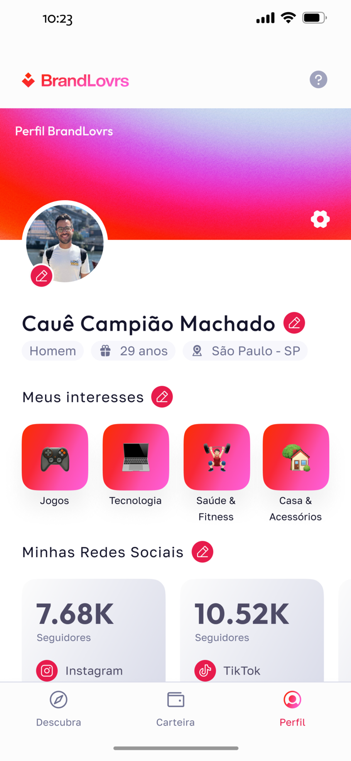 BrandLovrs Crie, Ganhe