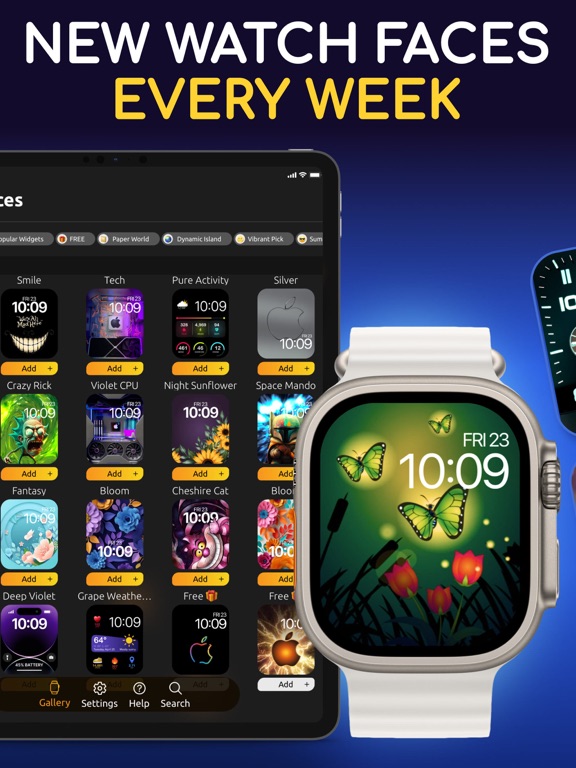 Watch Faces Gallery & Widgets screenshot 2