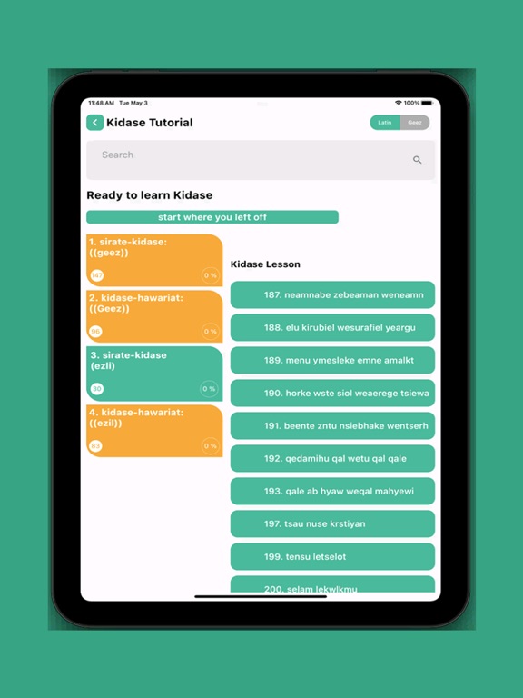 Kidase Tutor screenshot 2