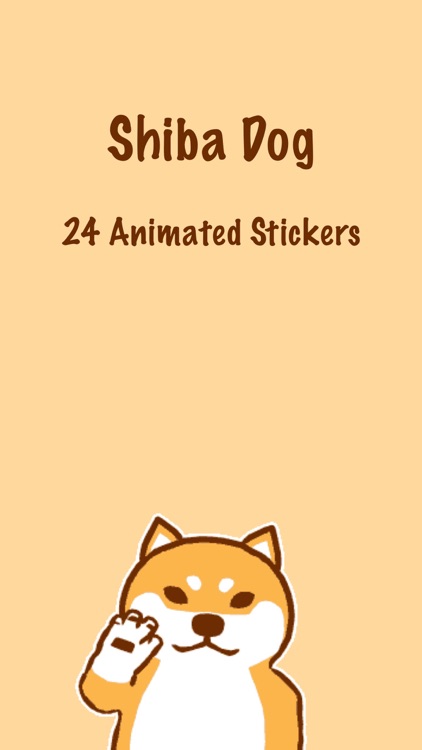 A Shiba Dog Animated Stickers