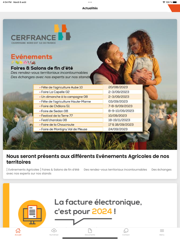 CERFRANCE connect screenshot 2