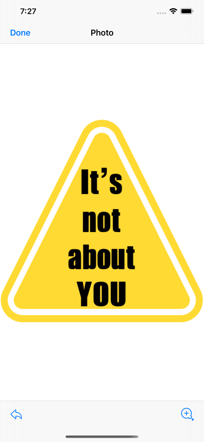 not about you stickers