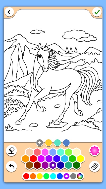 Horse coloring game screenshot-4