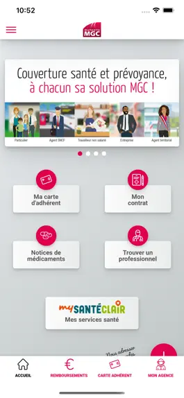 Game screenshot Mutuelle MGC – Espace Adhérent apk