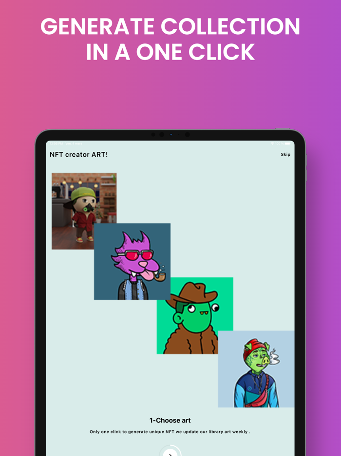 NFT Creator for Art generator