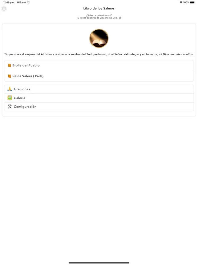 Screenshot 1 Libro Salmos iphone