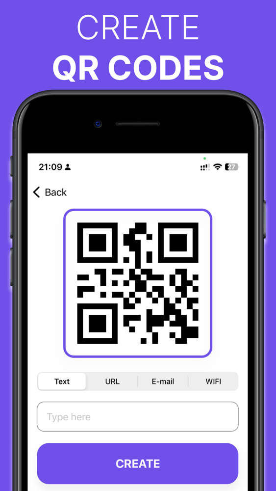 Create QR Code & Barcode Scan App for iPhone - Free Download Create QR ...