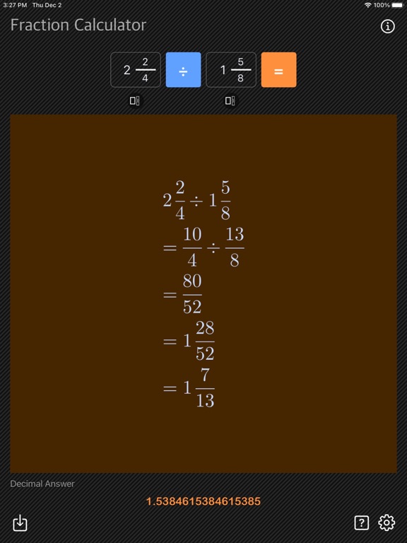 Fraction Calculator - Math screenshot 15