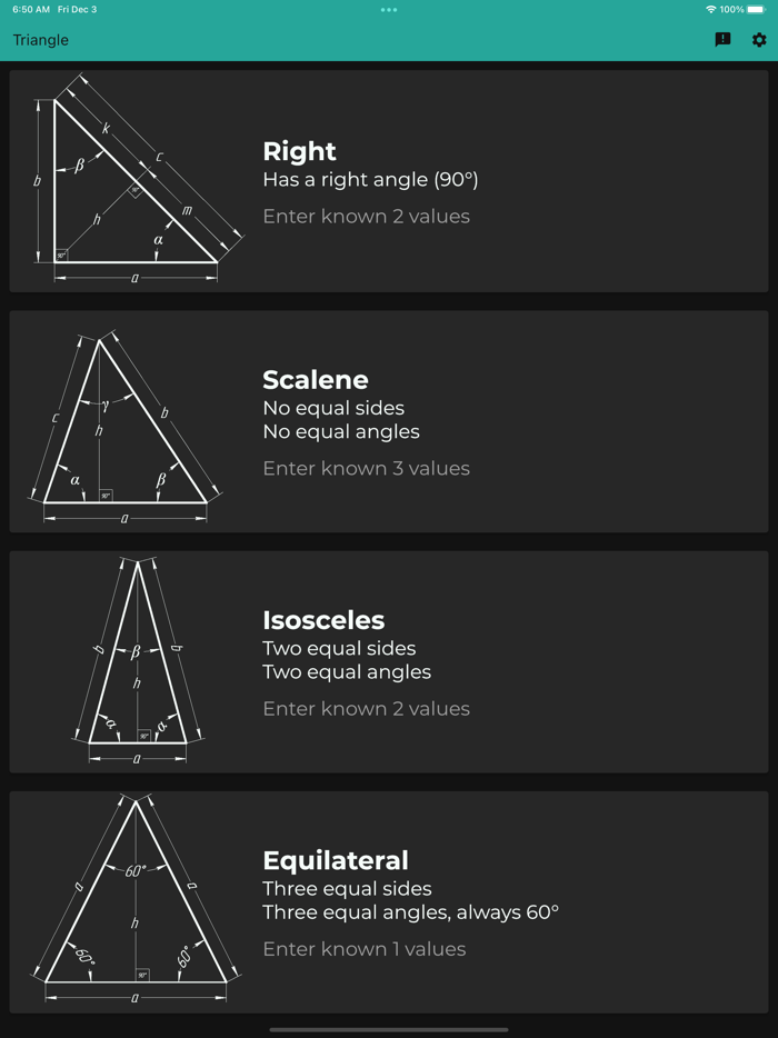 Triangle Angles Calculator